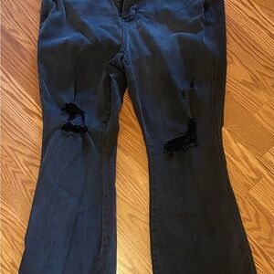 Judy Blue Black Denim flare Jeans